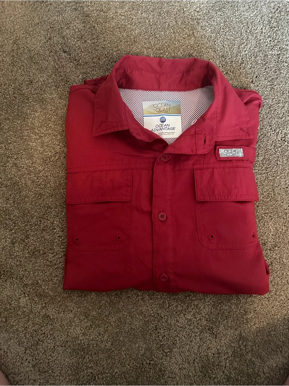 Boys Red Utility Shirt Jacket